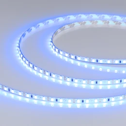 Фото #1 товара Светодиодная лента RT-A120-5mm 12V Blue (9.6 W/m, IP20, 5m) (Arlight, 9.6 Вт/м, IP20)