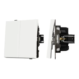 Фото #1 товара Механизм выключателя двухклавишный непроходной SWT-TENDO-MK02-SFPL-WH (230V, 10A) (Arlight, -)