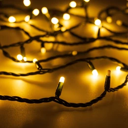 Фото #1 товара Светодиодная гирлянда ARD-STRING-PRO-1000-GREEN-100LED-MILK-PULSE Warm (230V, 7W) (Ardecoled, IP65)