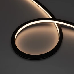Фото #1 товара Светодиодная лента герметичная NOVA-TOP-BLACK-A120-16x15mm 24V Day4000 (10 W/m, IP67, 2835, 5m, wire x2) (Arlight, Вывод боковой, 5 лет)