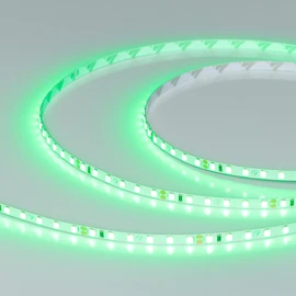 Фото #1 товара Светодиодная лента RT-A120-5mm 24V Green (9.6 W/m, IP20, 2835, 5m) (Arlight, узкая)