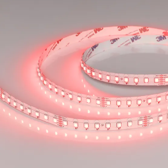 Фото #1 товара Светодиодная лента герметичная RZ-NANO-H96-12mm 24V RGBW-Warm (12 W/m, IP54, 5m) (Arlight, CRI>90)