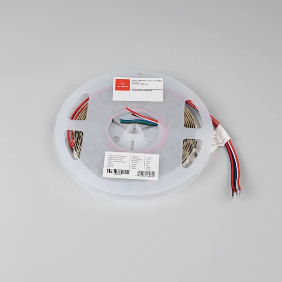 Фото #2 товара Светодиодная лента DMX-B60-12mm 24V RGBW-MIX-PX6 (15 W/m, IP20, 5m) (Arlight, -)