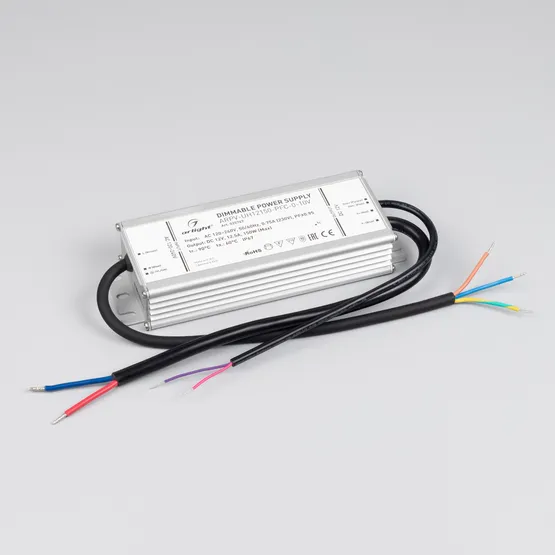 Фото #2 товара Блок питания ARPV-UH12150-PFC-0-10V (12V, 12.5A, 150W) (Arlight, IP67 Металл, 7 лет)