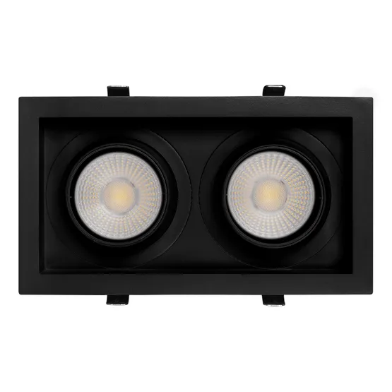 Фото #4 товара Светильник MS-VORTEX-BUILT-S250x140-2x30W Warm3000 (BK-BK, 50 deg, 230V) (Arlight, IP20 Металл, 5 лет)