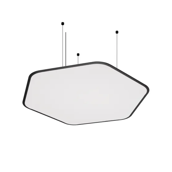 Фото #2 товара Светильник SP-TIARA-SLIM-HANG-H50-L800x720-75W Day4000 (BK, 160 deg, 230V) IP33 (Arlight, Металл)