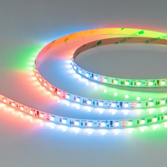 Фото #1 товара Светодиодная лента SPI-H84-8mm 24V RGBW-Warm-PX6 (22 W/m, IP20, 4040, 5m) (Arlight, -)