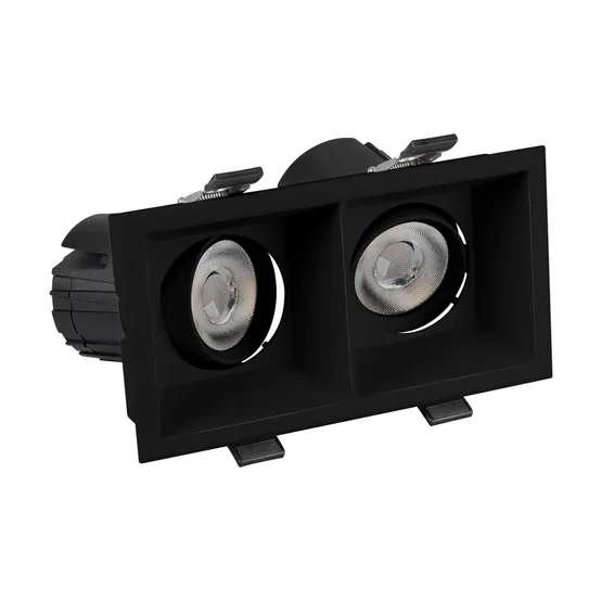 Фото #2 товара Светильник MS-FLOW-BUILT-S157x85-2x6W Warm3000 (BK, 15 deg, 230V) (Arlight, IP20 Металл, 5 лет)