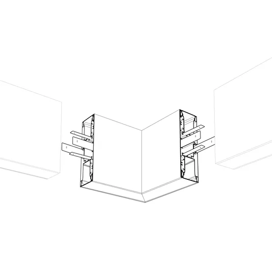 Фото #2 товара Угол S2-WALL-X2-H128-L90N внутренний (Arlight, Металл)