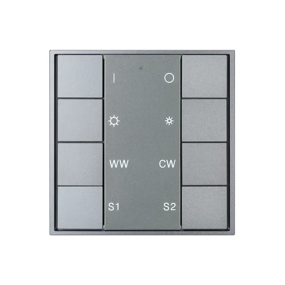 Фото #2 товара INTELLIGENT ARLIGHT Кнопочная панель DALI-201-23-1G-2SC-MIX-DT8-IN Silver (BUS, Frame) (IARL, IP20 Металл, 3 года)