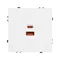 Минифото #3 товара Механизм розетки с быстрой USB зарядкой SCT-NOBE-MUAC-SFPL-FC-WH (65W, QC3) (Arlight, -)