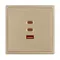 Минифото #2 товара ARL NOBE USB Розетка тип А+С+С софт-тач золотой песок SCT-MUACC-SFPL-FC-GD (65W, QC3) (Arlight, -)